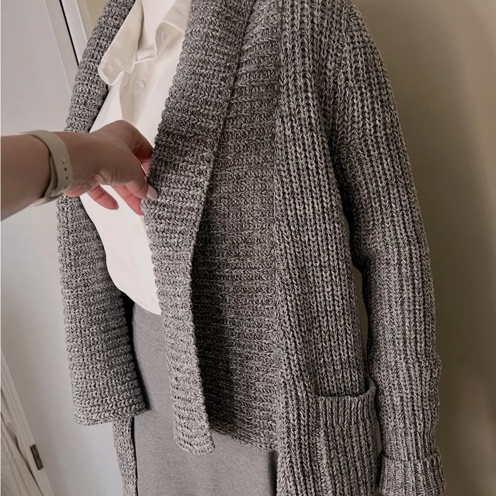 J. Crew Gray Women's Cardigan Sweater - Picture 4 of 11